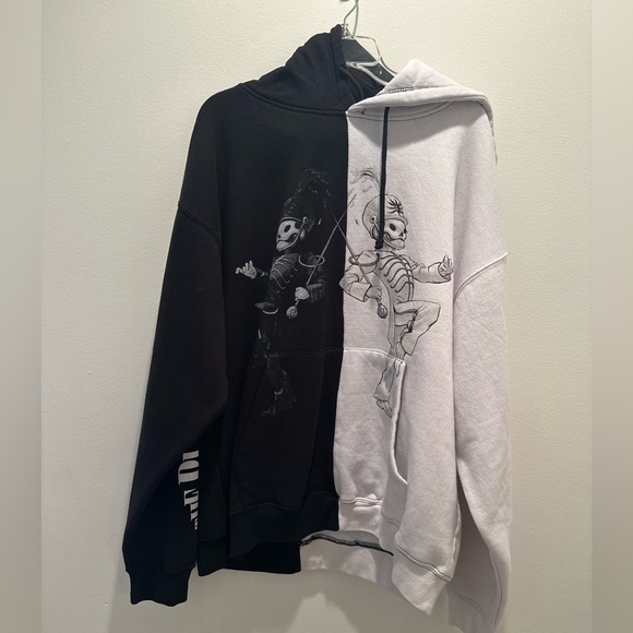 my chemical romance Other - My Chemical Romance Men's Black and White Hoodie Size XL